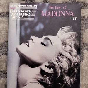 Vintage Best of Madonna electronic keyboard music book